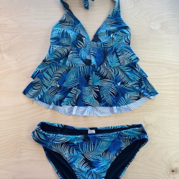 Time and Tru Two Piece Swim Suit size large (10-12) (EP) - Picture 3 of 11